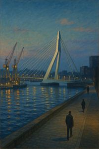 Dämmerung Rotterdam Reflexion