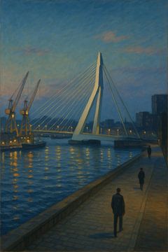 Twilight Rotterdam Reflection by Travel Shop