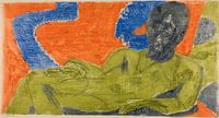 Ernst Ludwig Kirchner.Porträt von Otto Müller von 1000 Schilderijen Miniaturansicht