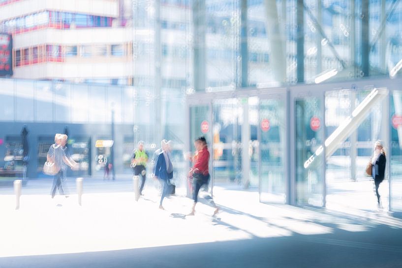 Mouvement dans le centre d'Utrecht par zeilstrafotografie.nl