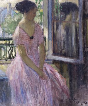 Frau am Fenster, Auguste Oleffe, 1924