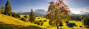Autumn panorama Werdenfelser Land