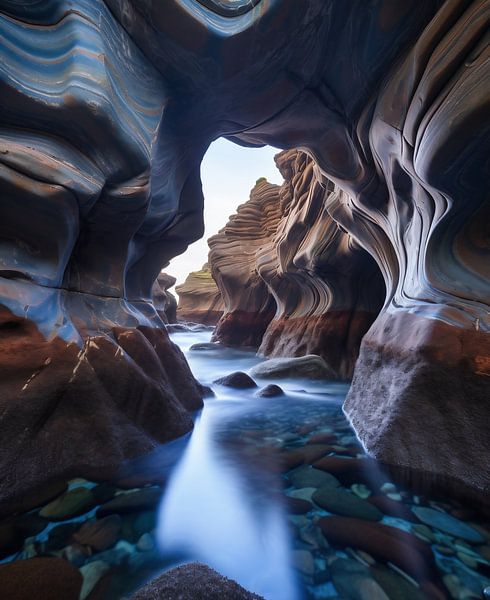 An der Küste von fernlichtsicht