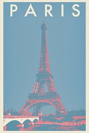 Parisian Retro Elegance by Wall Wonder