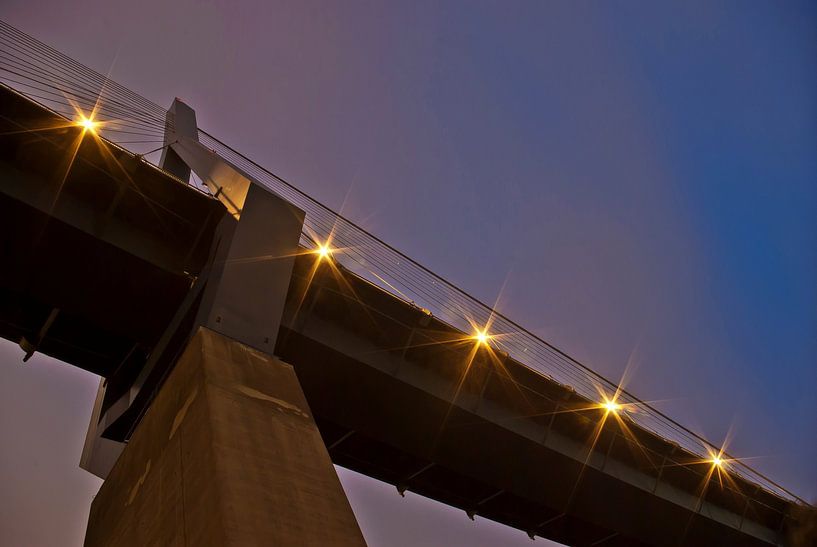 from underneath; the Köhlbrandbrücke by Norbert Sülzner