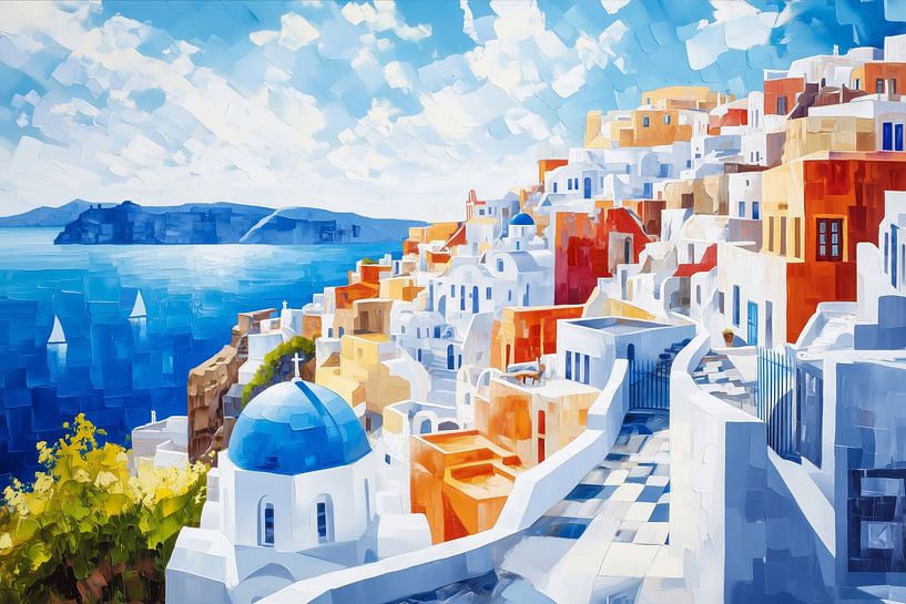 Santorin par ARTemberaubend