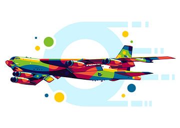 B-52 Stratofortress in der Pop-Art von Lintang Wicaksono