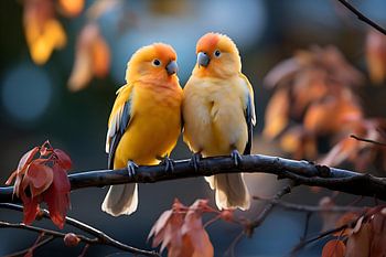Perroquets colorés