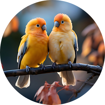 Kleurrijke papegaaien van PixelPrestige