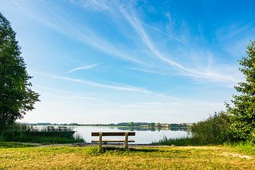 Landscape on a lake in Polzow, Germany