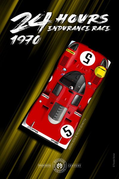 24 Hours Endurance Race 1970 Ickx + Schetty by Theodor Decker