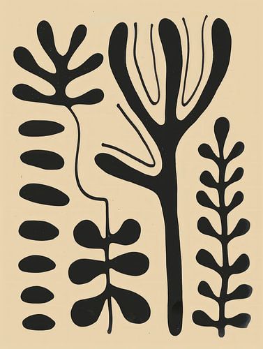 Bohemian stijl, moderne en abstracte vormen