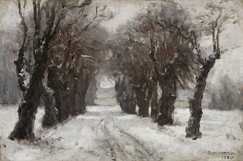 Theodore Clement Steele, Winter in München - 1885 von Atelier Liesjes
