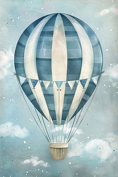 Luchtballon - kinderkamer kunst van Poster Art Shop