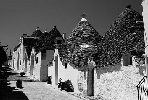 Alberobello schwarzweiss