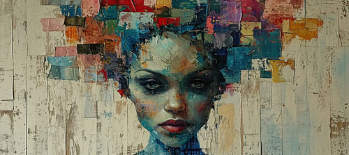 Patchwork Head by Art Whims