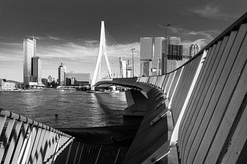 Le pont Erasmus vers le Kop van Zuid sur Remco-Daniël Gielen Photography