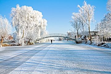 Winter landschap in Nederland van Eye on You
