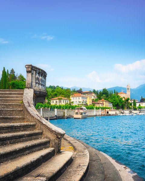 Stone Stairway in Tremezzo, Lake Como, Italy by Stefano Orazzini