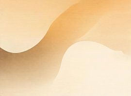 Beige Gouden Golf van Modern Collection