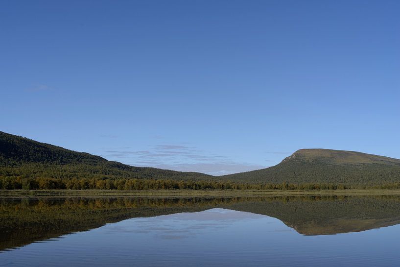 Berglandschap bij Gäddede, Zweden van Nick Wendt