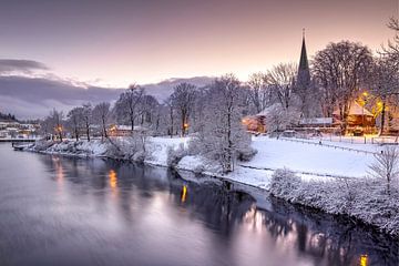 Winter in Trondheim, Noorwegen van Adelheid Smitt