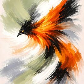 Feuervogel im Flug von Linda de Klein