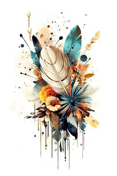 Botanische Boho kunst van Peter Balan