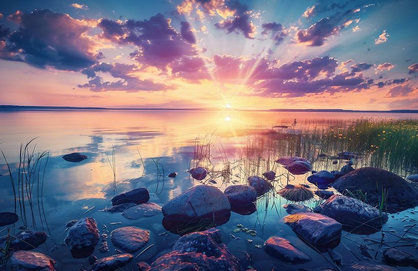 Sonnenaufgang am See von fernlichtsicht