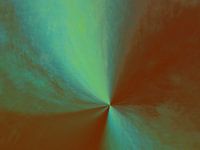 Tableau cosmique abstrait en bleu et vert