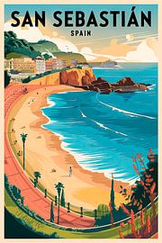 San Sebastián, Spanien. von Poster Art Shop