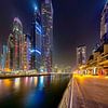 The Dubai Walk at night by Rene Siebring