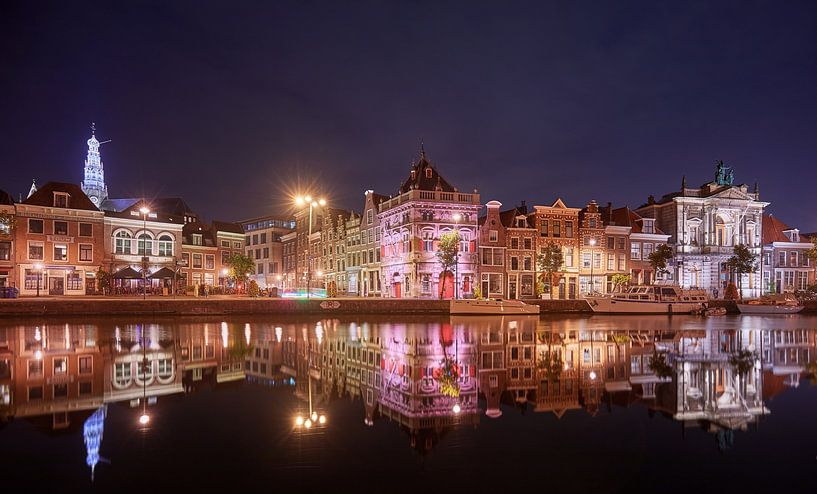 Spaarne by Night by Harro Jansz