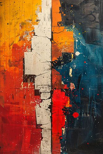 Abstract  met felle kleuren