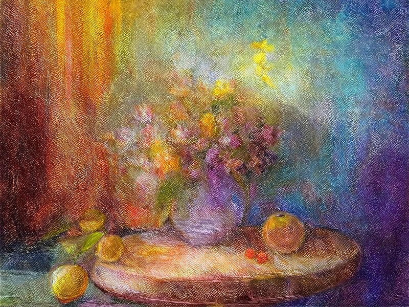 Außergewöhnliches Stillleben im impressionistischen Stil. von Studio Pieternel