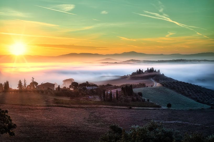 Mistig Toscane - Italie par Roy Poots
