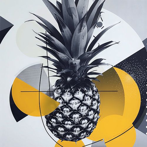 Anana Geometric - Moderne wanddecoratie in pop-artstijl