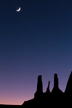 Monument Valley Mondaufgang von Adelheid Smitt