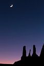 Monument Valley Mondaufgang von Adelheid Smitt Miniaturansicht