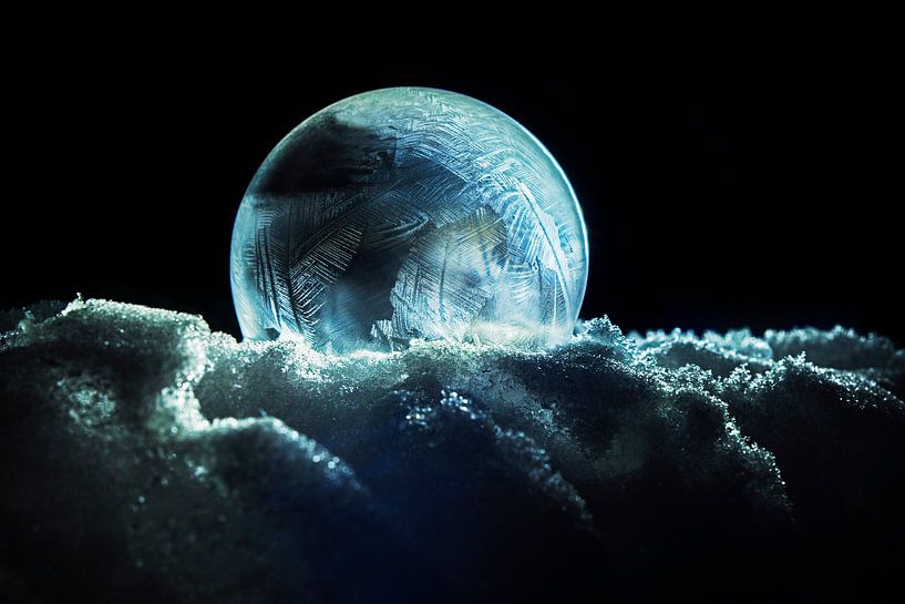 ice flowers in bubble times frost by Blond Beeld