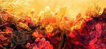 LOVELY FLOWERS ARE KISSING A YELLOW FIELD V-1