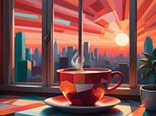 Het stille genot van ochtendkoffie van Bart Veeken thumbnail