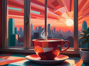 Le plaisir tranquille du café du matin