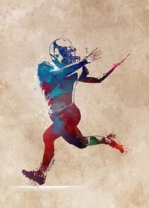 American football speler #voetbal #sport van JBJart Justyna Jaszke