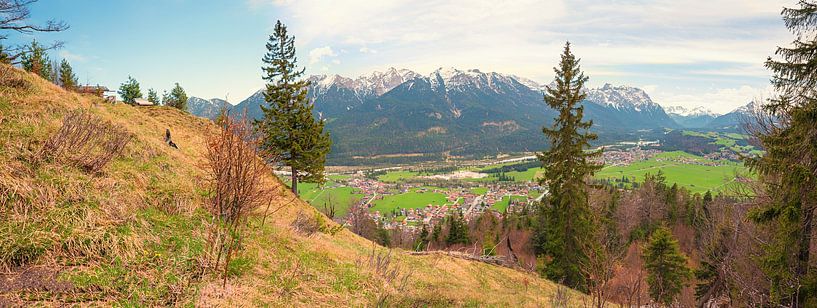 wandelbestemming krepelschrofen, toeristenoord Wallgau, Ober van SusaZoom