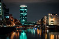 Francfort-sur-le-Main Westhafen de nuit