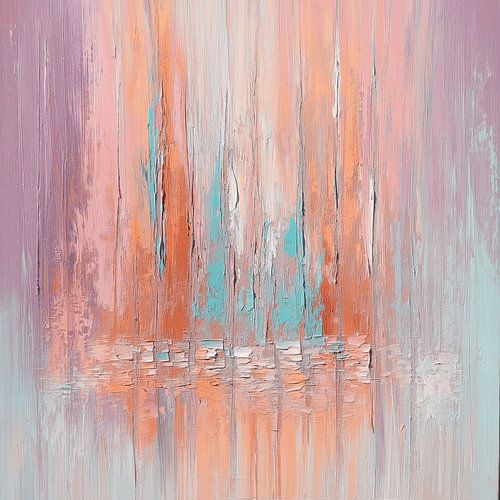 Warm Reflections in Abstract Harmony