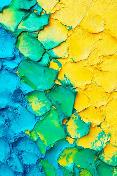 Colourful structure made from acrylic paint by Poster Art Shop