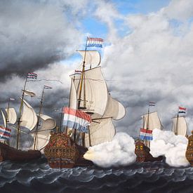 Embuscade sur le yacht royal sur Cornelisz van de Beste