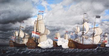 Hinterhalt auf der königlichen Yacht - Seeschlacht von Cornelisz van de Beste